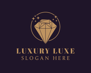 Gold Diamond Luxury logo design