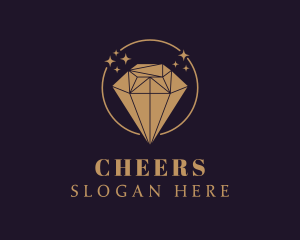 Upscale - Gold Diamond Luxury logo design