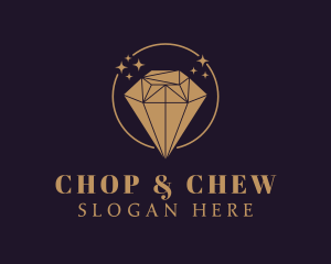 Upscale - Gold Diamond Luxury logo design