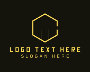 Hexagonal - Construction Business Letter C logo design