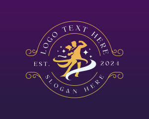 Dancer - Ballroom Couple Dancer logo design