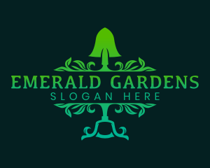 Shovel Landscaping Gardening logo design