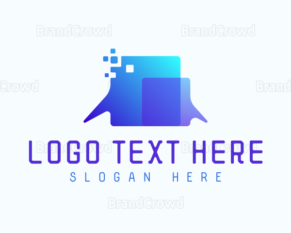 Pixel Speech Bubble Logo