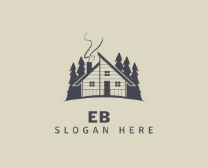 Forest Wooden Cabin Logo