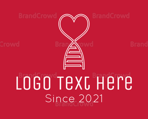 Love DNA Strand Logo
