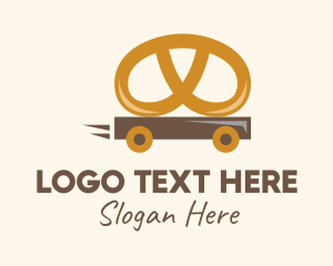 Cart - Pretzel Food Cart logo design