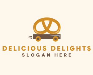 Pretzel Food Cart logo design