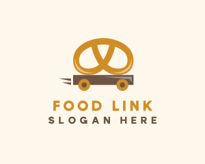 Pretzel Food Cart logo design