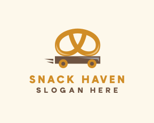 Pretzel Food Cart logo design