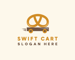 Pretzel Food Cart logo design