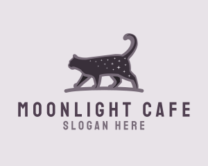 Night - Purple Night Cat logo design