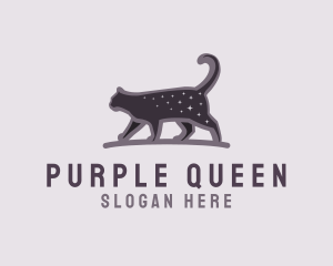 Purple Night Cat logo design