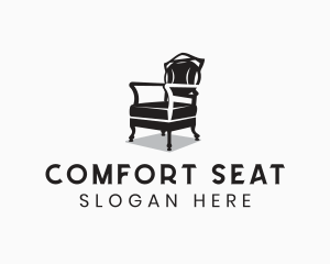  Chair Furniture Seat logo design
