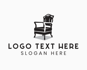 Home Staging - Chair Furniture Seat logo design