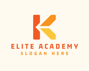 Logistics Arrow Letter K Logo