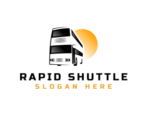 Shuttle - Double Decker Bus Tour logo design