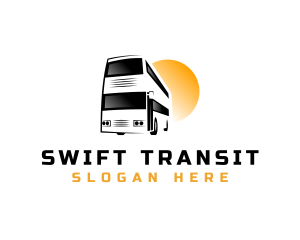 Transit - Double Decker Bus Tour logo design