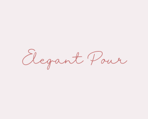 Elegant Cursive Business logo design