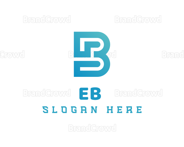 Modern Gradient Letter B Logo