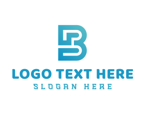 Modern Gradient Letter B Logo