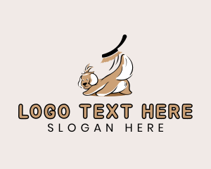 Brush - Dog Pet Grooming logo design