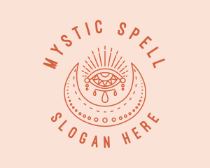 Spell - Mystical Moon Eye logo design