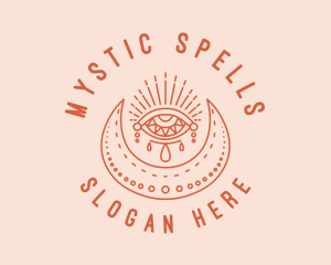 Witch - Mystical Moon Eye logo design