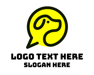 Blog - Dog Speech Bubble logo design