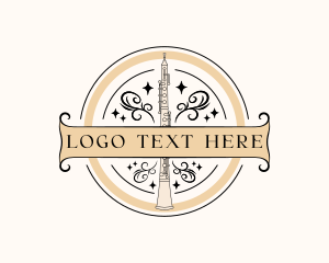 Orchestra - Ornamental Oboe Orchestra logo design