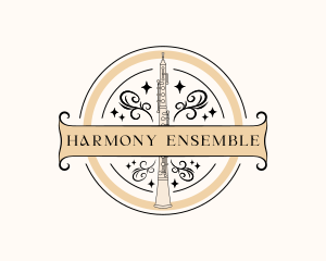 Orchestra - Ornamental Oboe Orchestra logo design