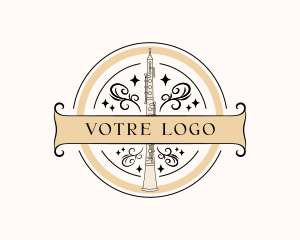 Aerophone - Ornamental Oboe Orchestra logo design