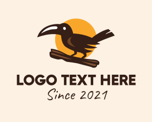 Toucan - Brown Toucan Bird logo design
