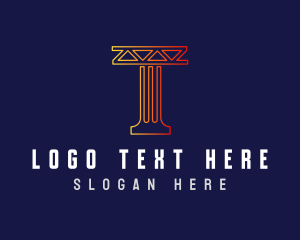 Engineer - Column Construction Pillar logo design