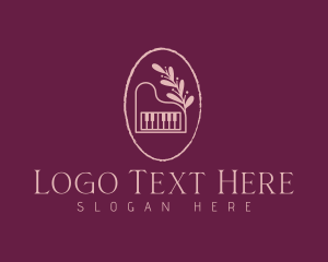 Recital - Elegant Piano Studio logo design