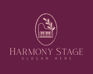 Recital - Elegant Piano Studio logo design