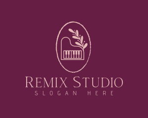 Elegant Piano Studio logo design