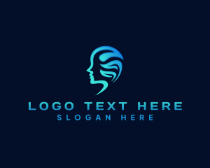 Life Coach - Mental Health Head Psychology logo design
