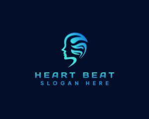 Mental Health Head Psychology logo design