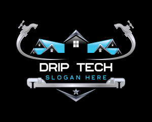 Leak - Faucet Tap Plumbing logo design