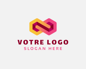 Creative Hexagon Loop Logo