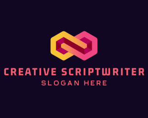 Creative Hexagon Loop logo design