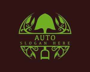 Planting - Shovel Plant Landscape logo design