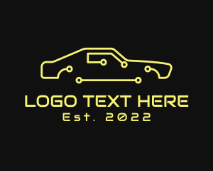 Technology - Auto Car Circuit logo design