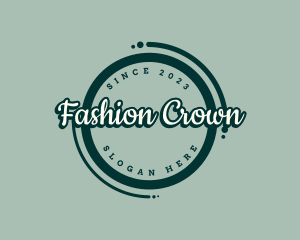 Retro Fashion Badge logo design