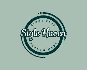 Souvenir Shop - Retro Fashion Badge logo design