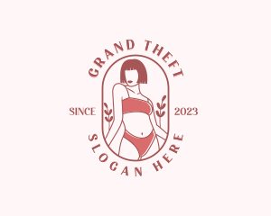 Woman Bikini Swimsuit Logo