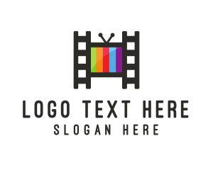 Broadcasting - Movie Theater Television logo design