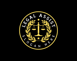 Paralegal - Justice Scale Paralegal logo design
