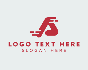 Courier Service - Modern Fast Letter A logo design