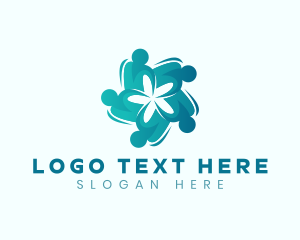 Abstract - Flower People Community logo design